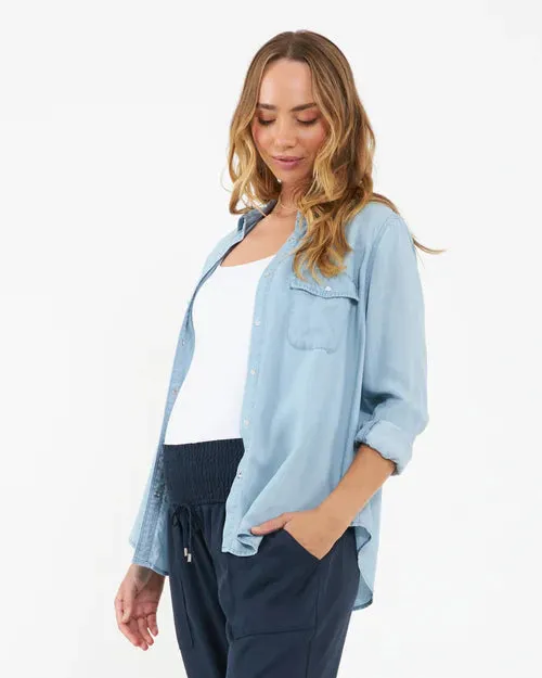 Ripe Maternity Bec Chambray Shirt