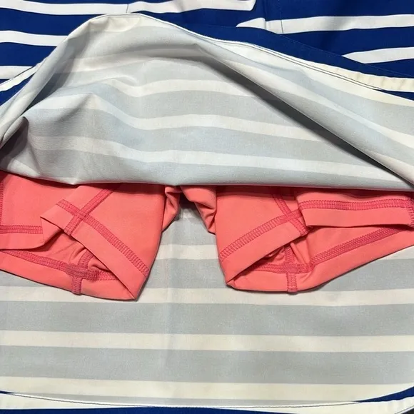 RLX Ralph Lauren Printed Aim Cabana Stripes 15in Womens Golf Skort