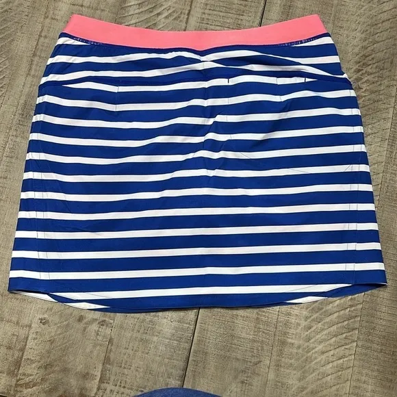 RLX Ralph Lauren Printed Aim Cabana Stripes 15in Womens Golf Skort