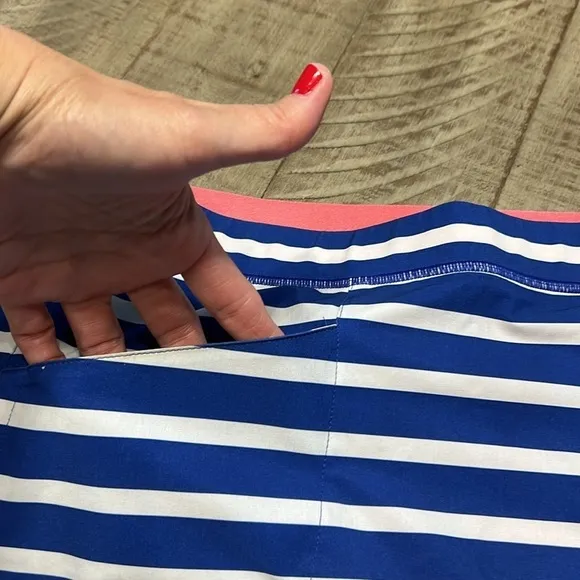 RLX Ralph Lauren Printed Aim Cabana Stripes 15in Womens Golf Skort
