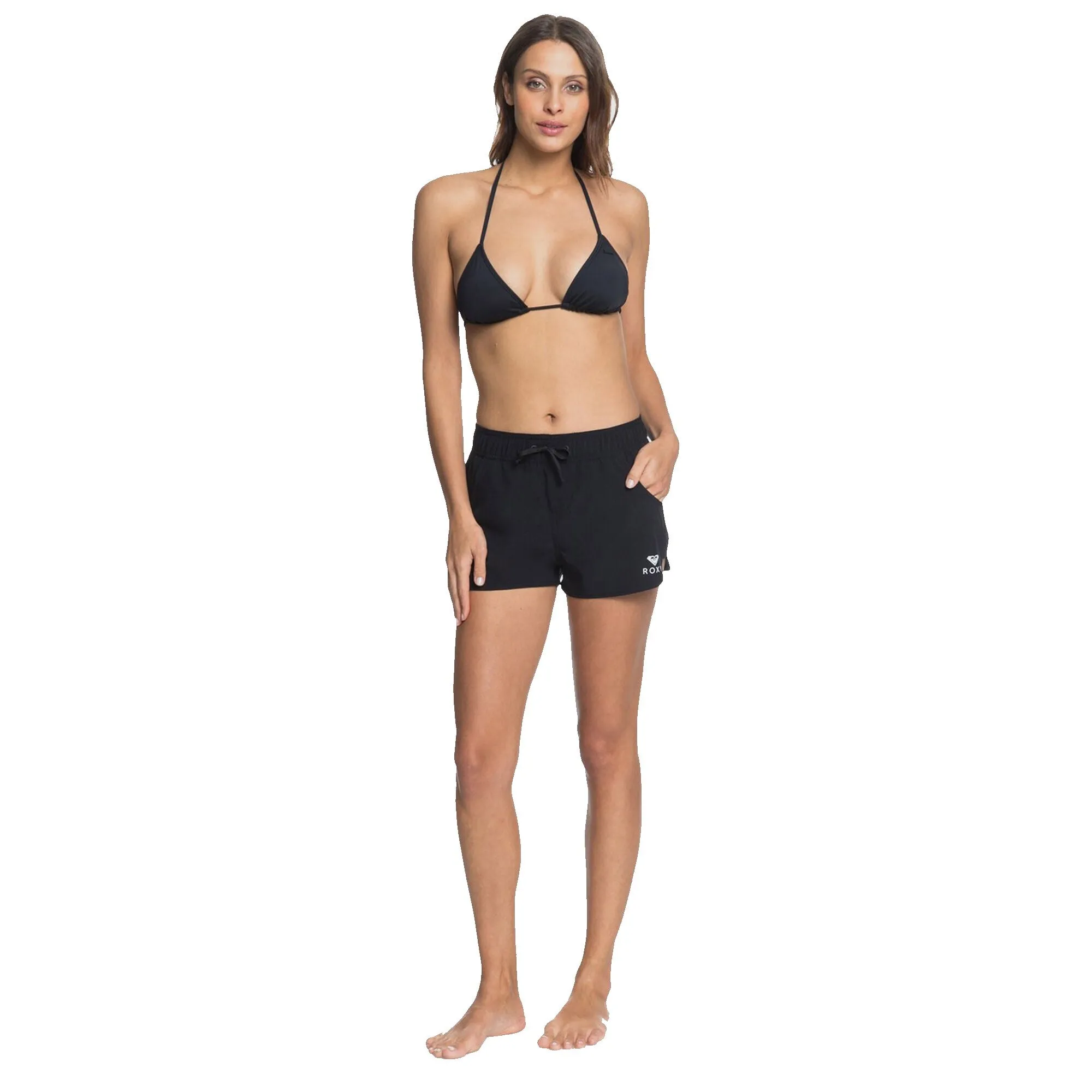 ROXY WOMENS WAVE 2 INCH BOARDSHORT ANTHRACITE