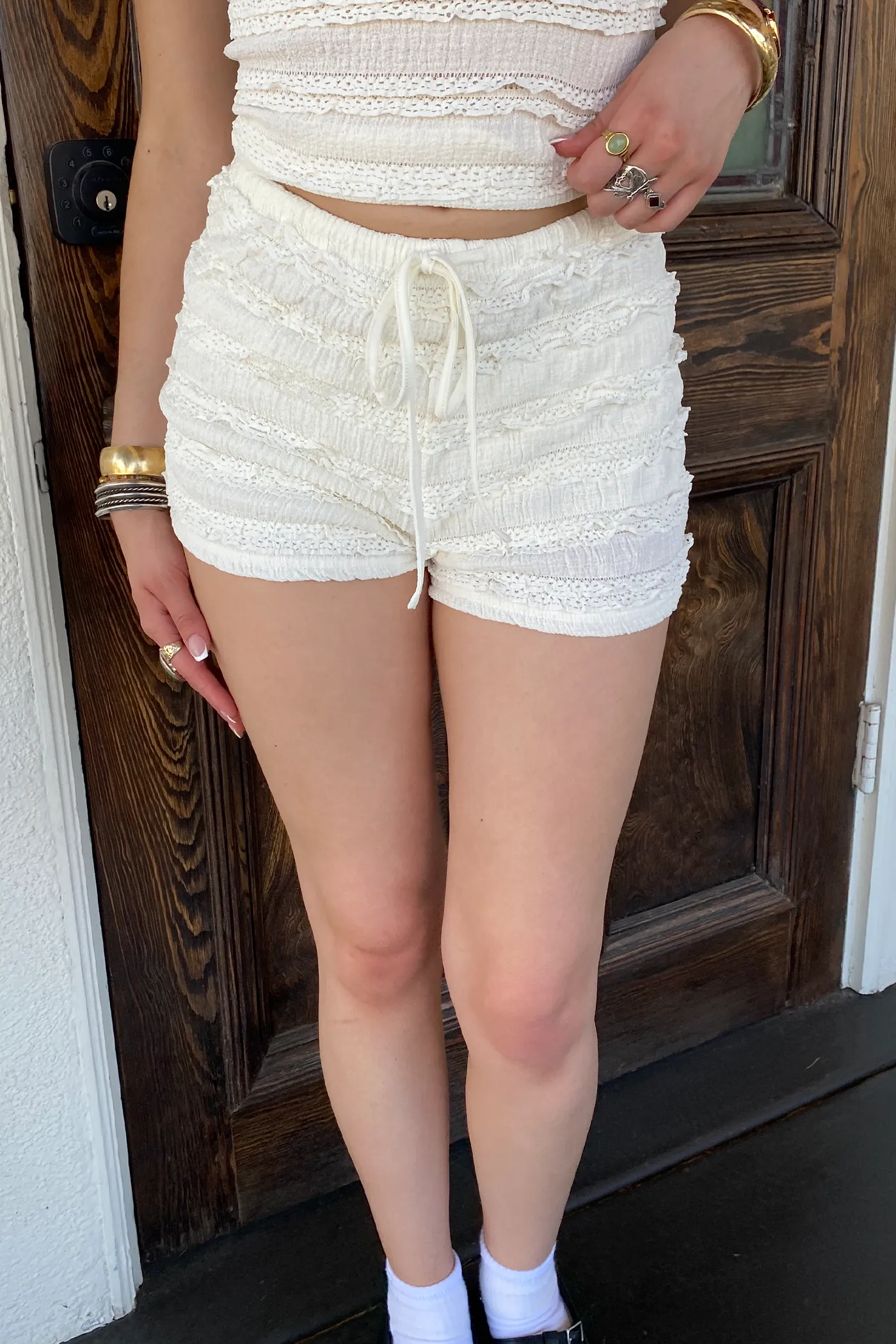 Ruffled Lace Bloomer Shorts