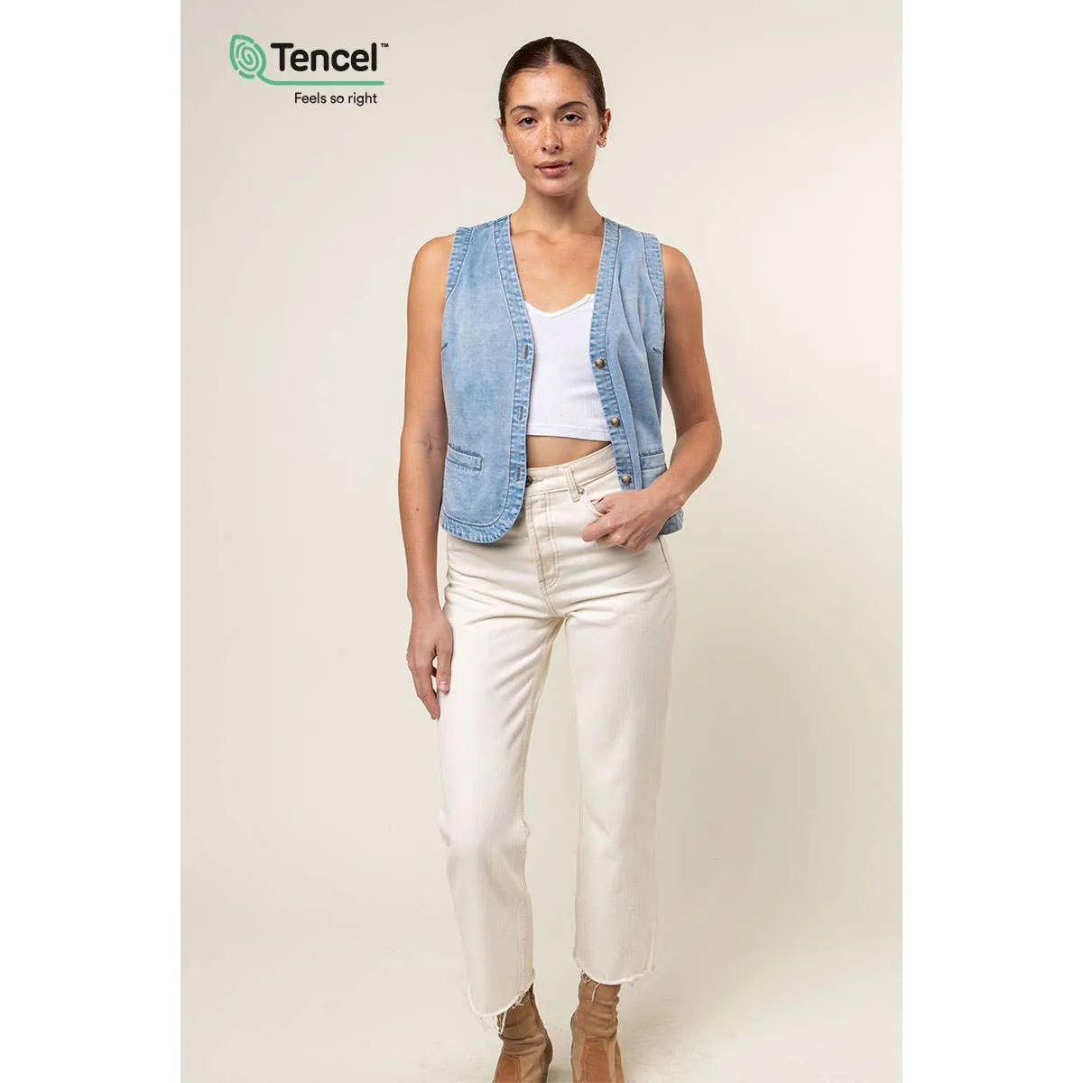 Sallie Denim Vest