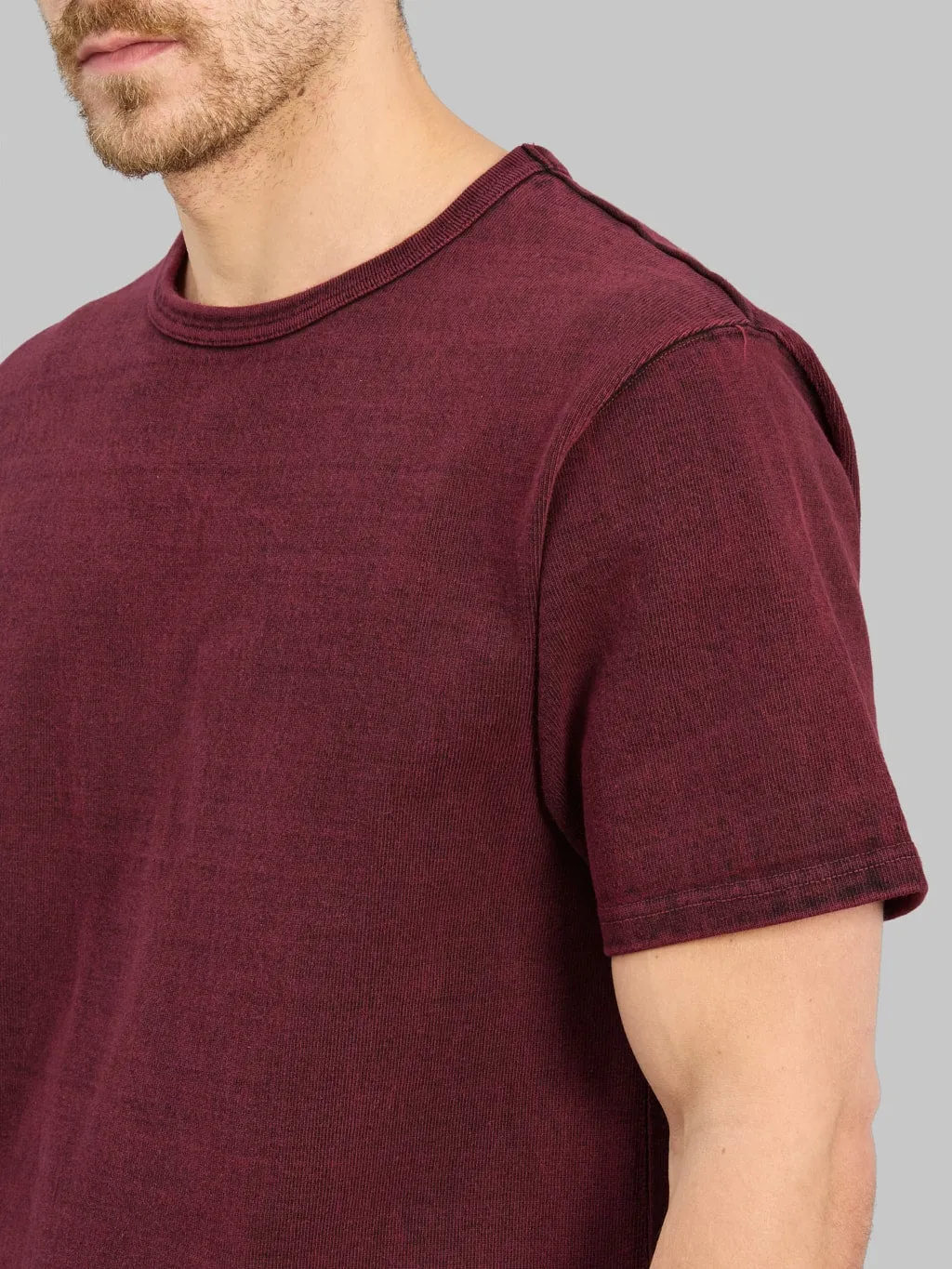 Samurai Jeans SJST-TW01 15.7oz Extra Heavy T-shirt Wine