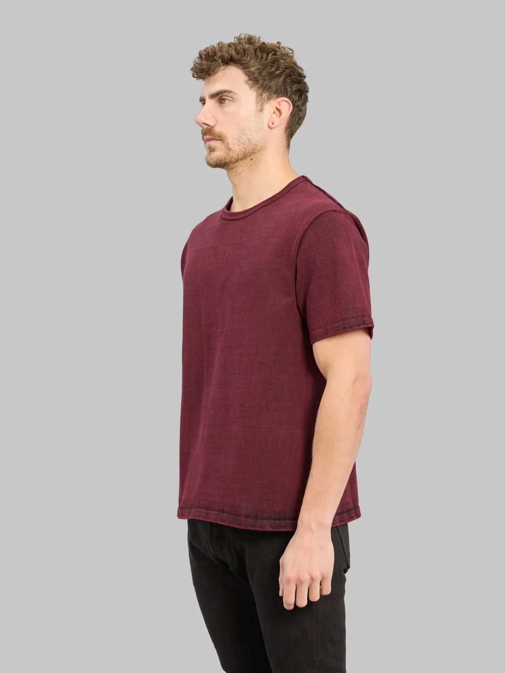 Samurai Jeans SJST-TW01 15.7oz Extra Heavy T-shirt Wine
