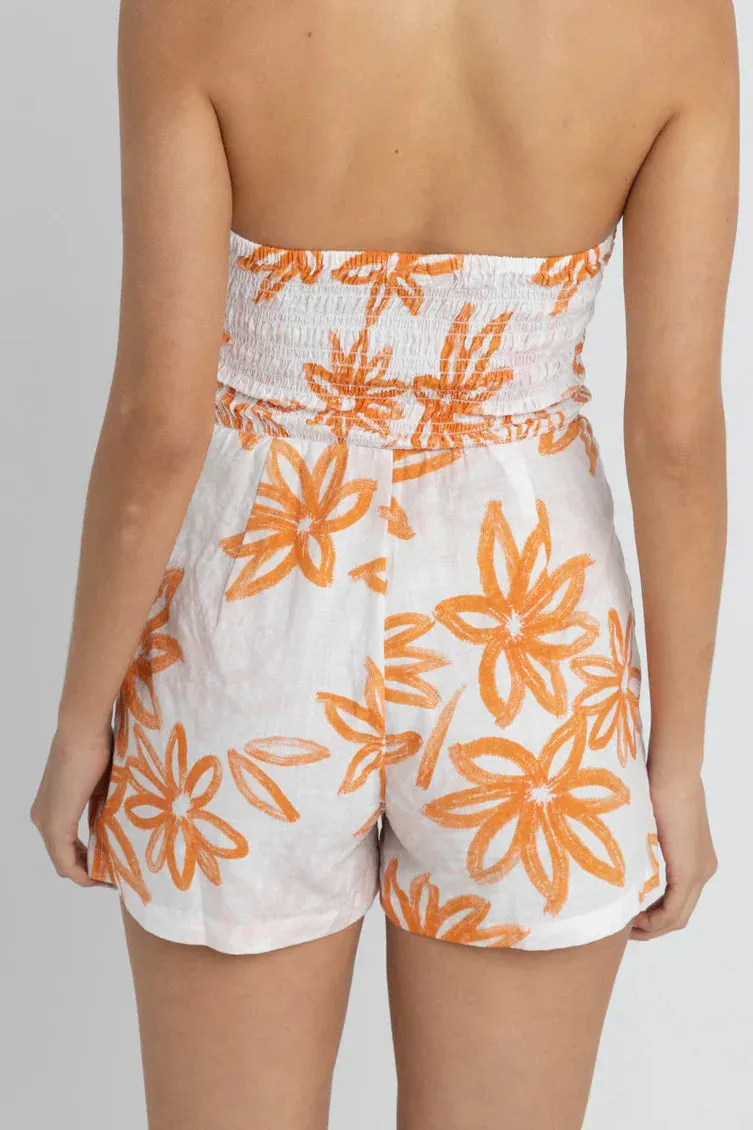 Sanctuary Floral Strapless Romper