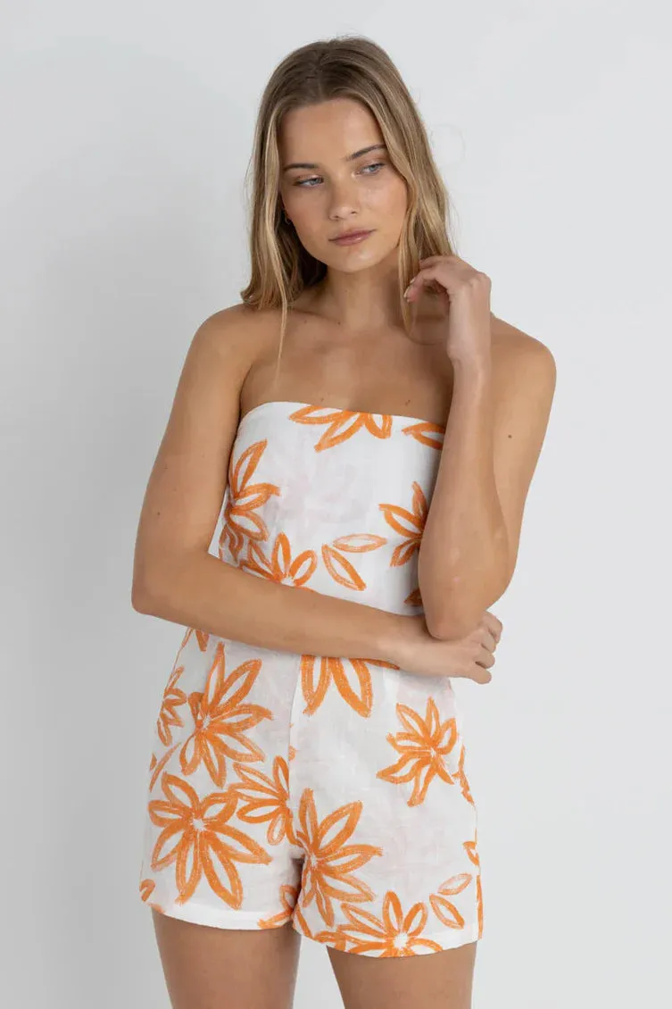 Sanctuary Floral Strapless Romper