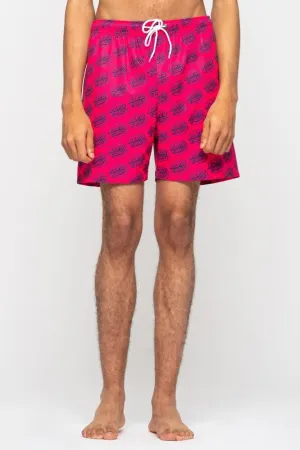 Santa Cruz Shorts Broken Dot Swimshort - Hot Pink