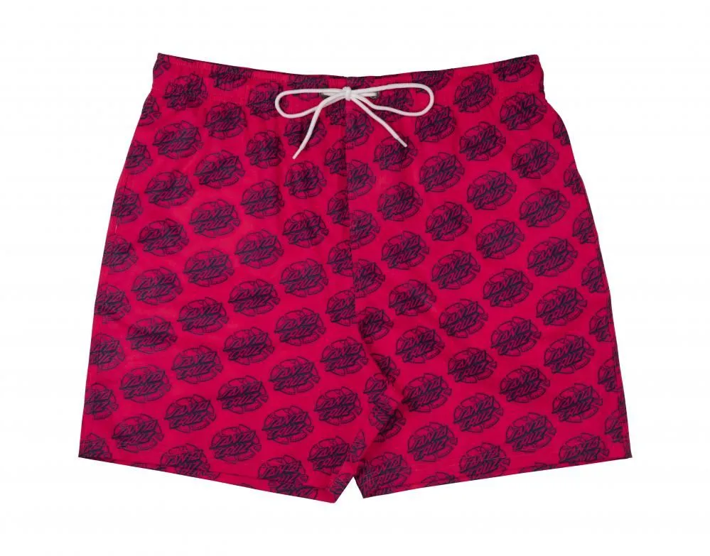 Santa Cruz Shorts Broken Dot Swimshort - Hot Pink