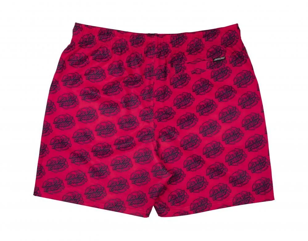 Santa Cruz Shorts Broken Dot Swimshort - Hot Pink