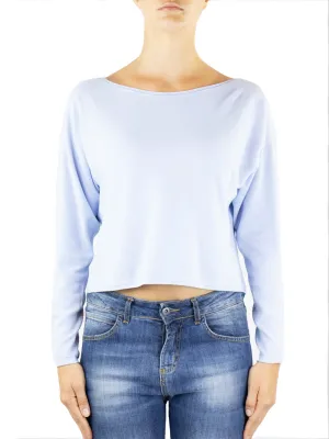 Scollo Barca Cropped - Azzurro