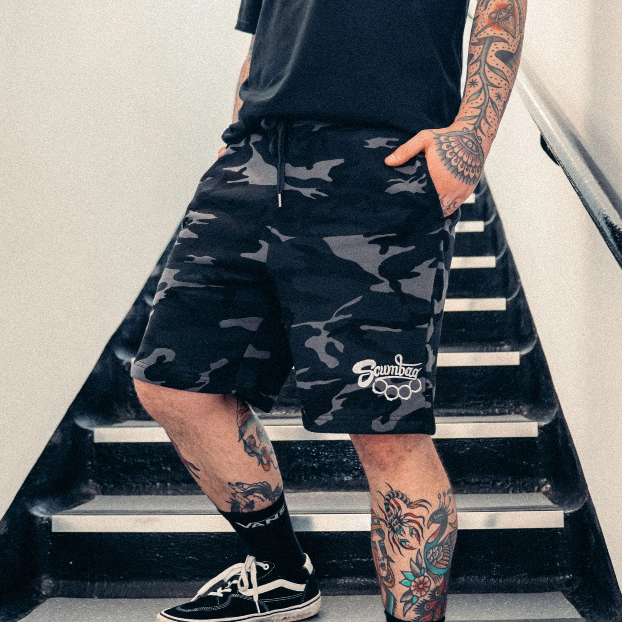 Scumbag Camo Sweat Shorts