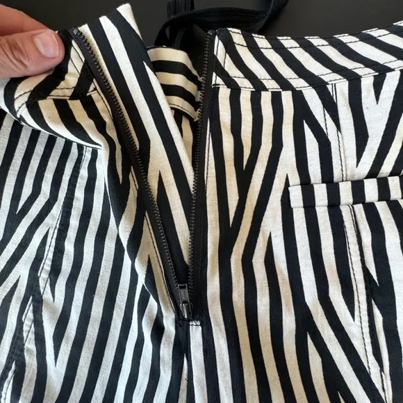 Self Portrait Stripped High Rise Shorts