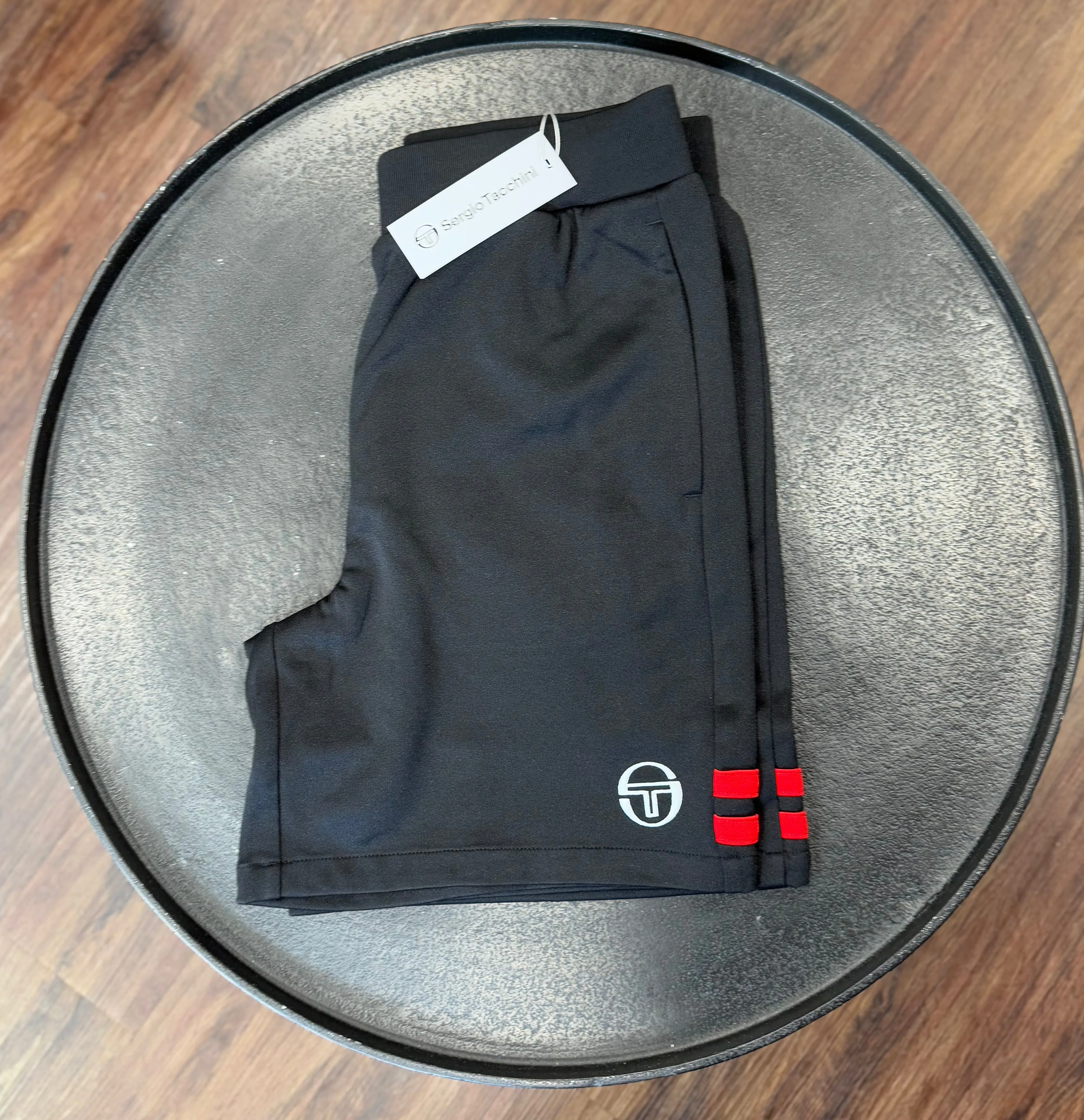 Sergio Tacchini New Orion Jogger Sweat Short Black/Adrenaline Rush