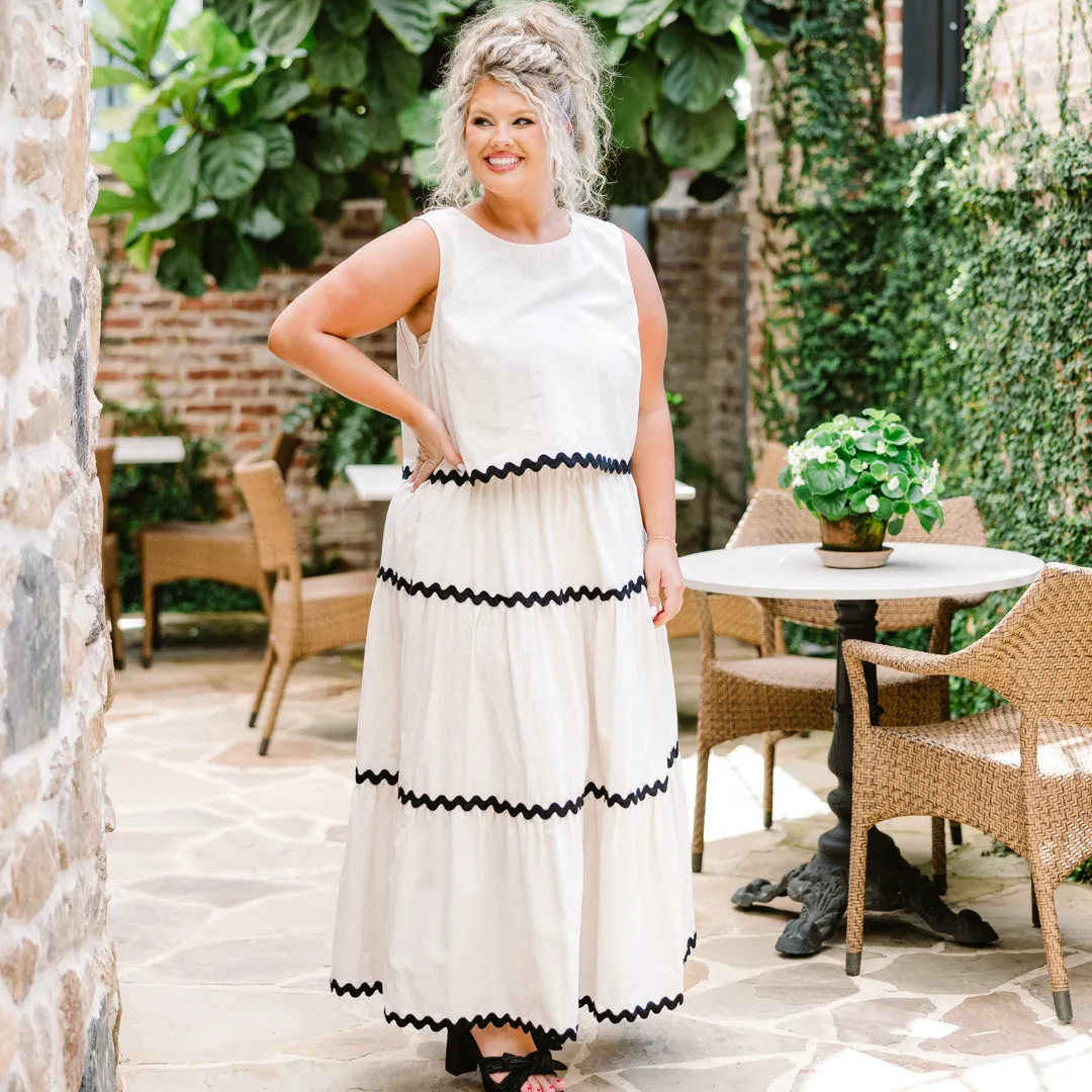 Shared Feelings Top, Oatmeal-Black