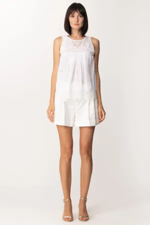 Shorts In Raso Opaco con Cordoncino
