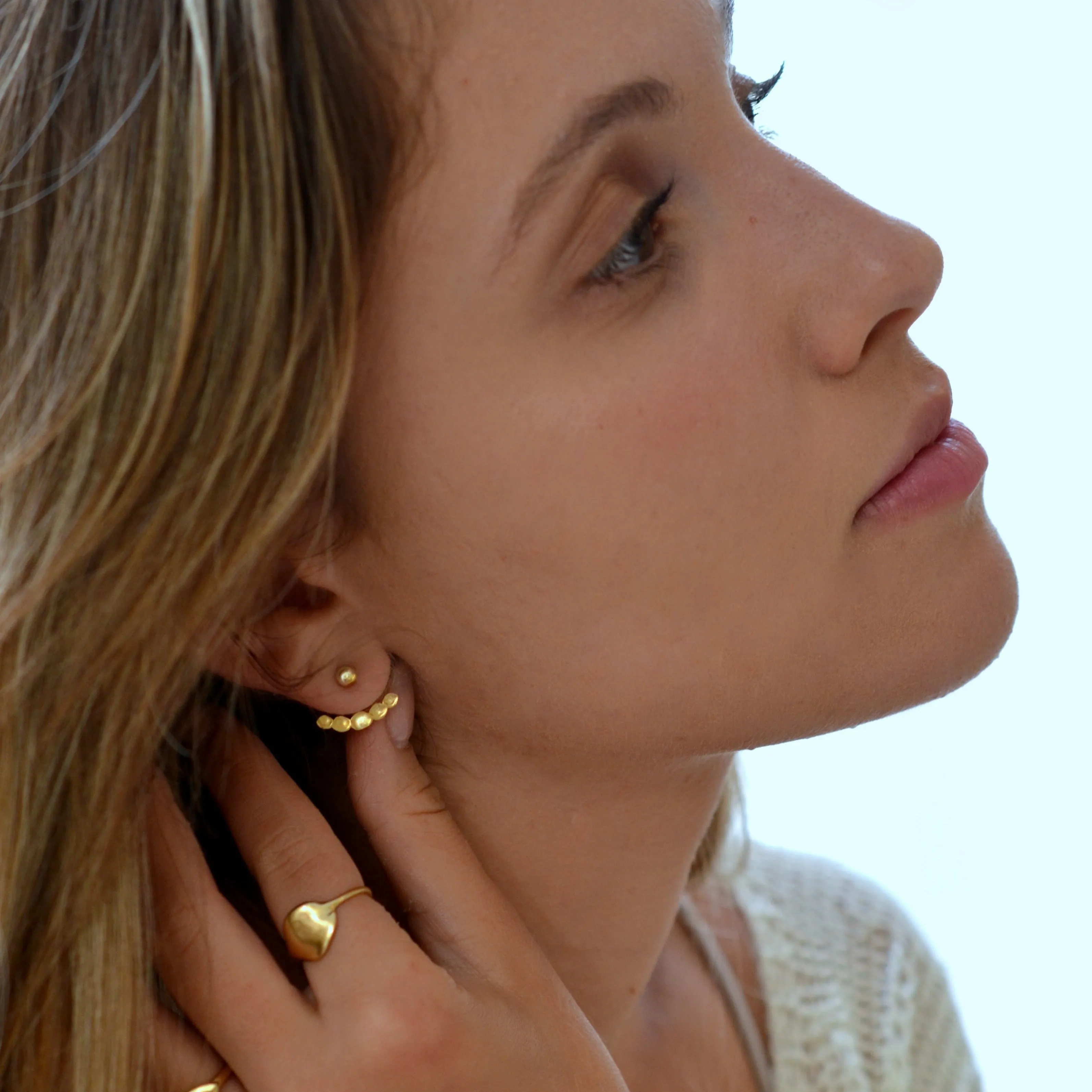 Silver Grace: Versatile Ear Jacket Earrings
