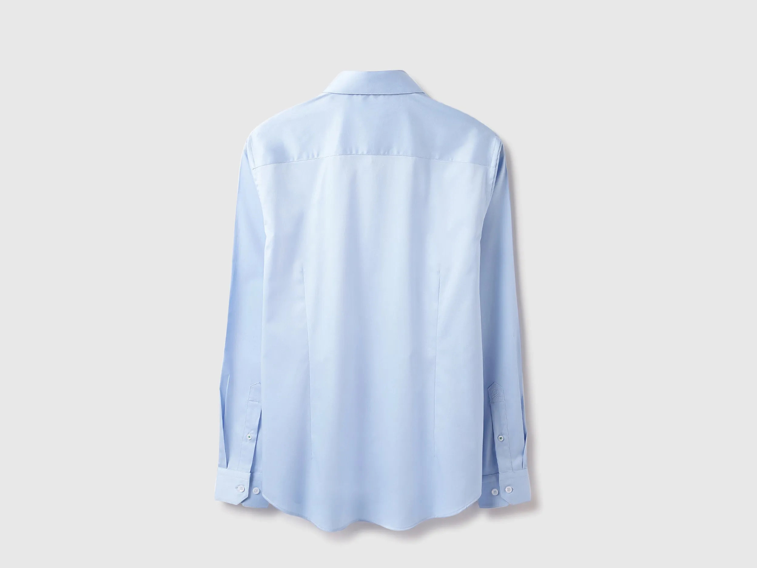 Slim Fit Cut Away Solid Shirt