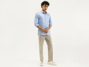 Slim Fit Cut Away Solid Shirt