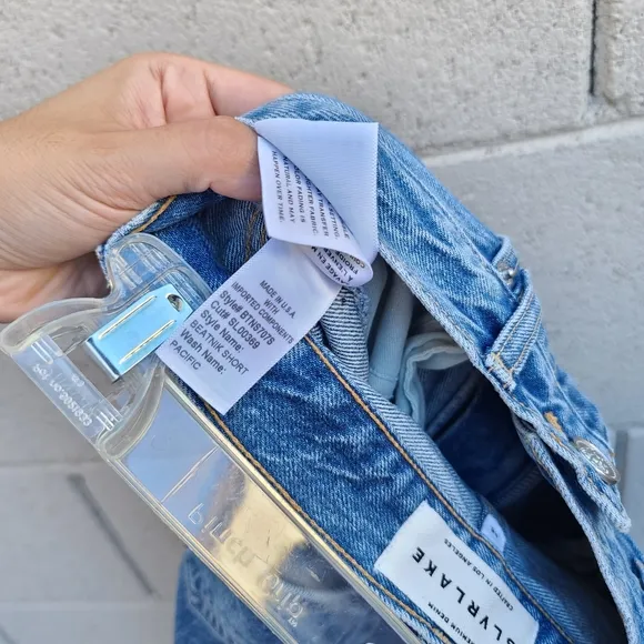 SLVRLAKE | Beatnik Denim Shorts in Pacific NEW Size 26