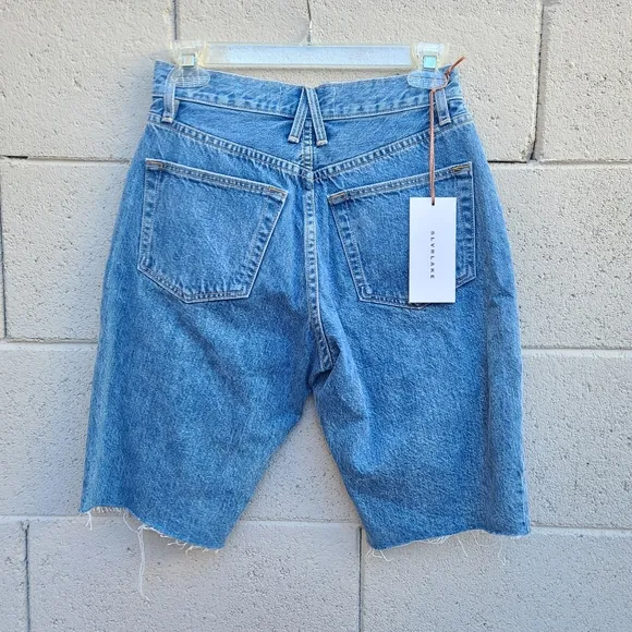 SLVRLAKE | Beatnik Denim Shorts in Pacific NEW Size 26