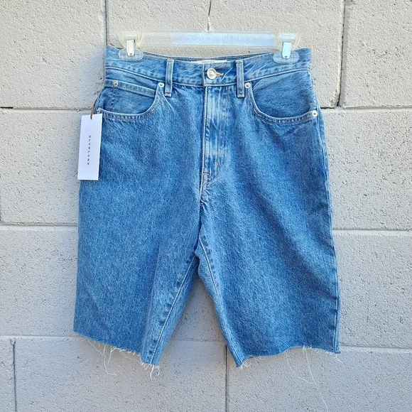 SLVRLAKE | Beatnik Denim Shorts in Pacific NEW Size 26