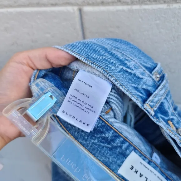 SLVRLAKE | Beatnik Denim Shorts in Pacific NEW Size 26