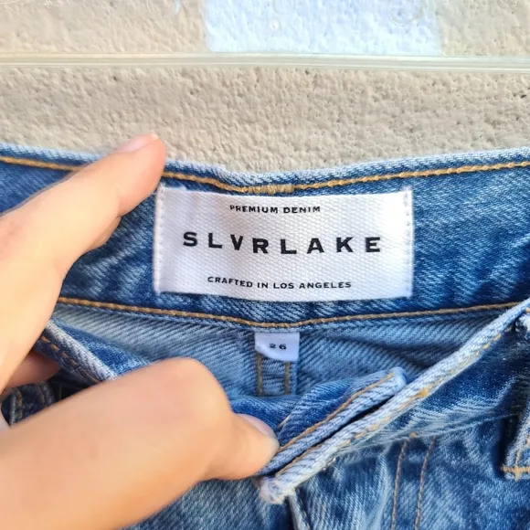 SLVRLAKE | Beatnik Denim Shorts in Pacific NEW Size 26