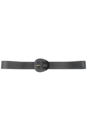 Smooth Oval Buckle Belt