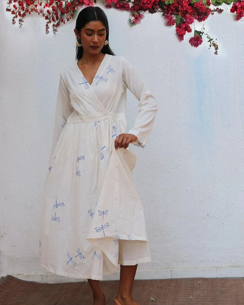 Soleil Blockprinted Cotton Dress - BGVL
