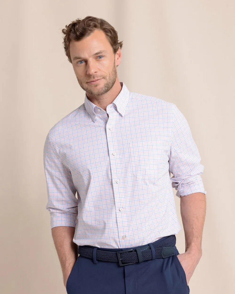 Southern Tide Charleston Broughton Plaid Sport Shirt