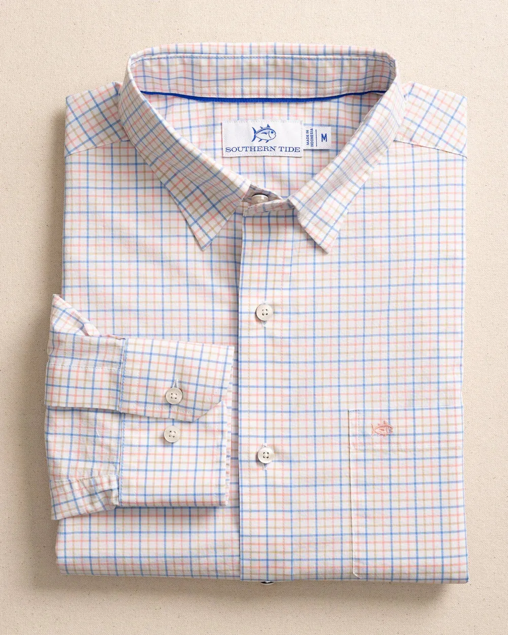 Southern Tide Charleston Broughton Plaid Sport Shirt
