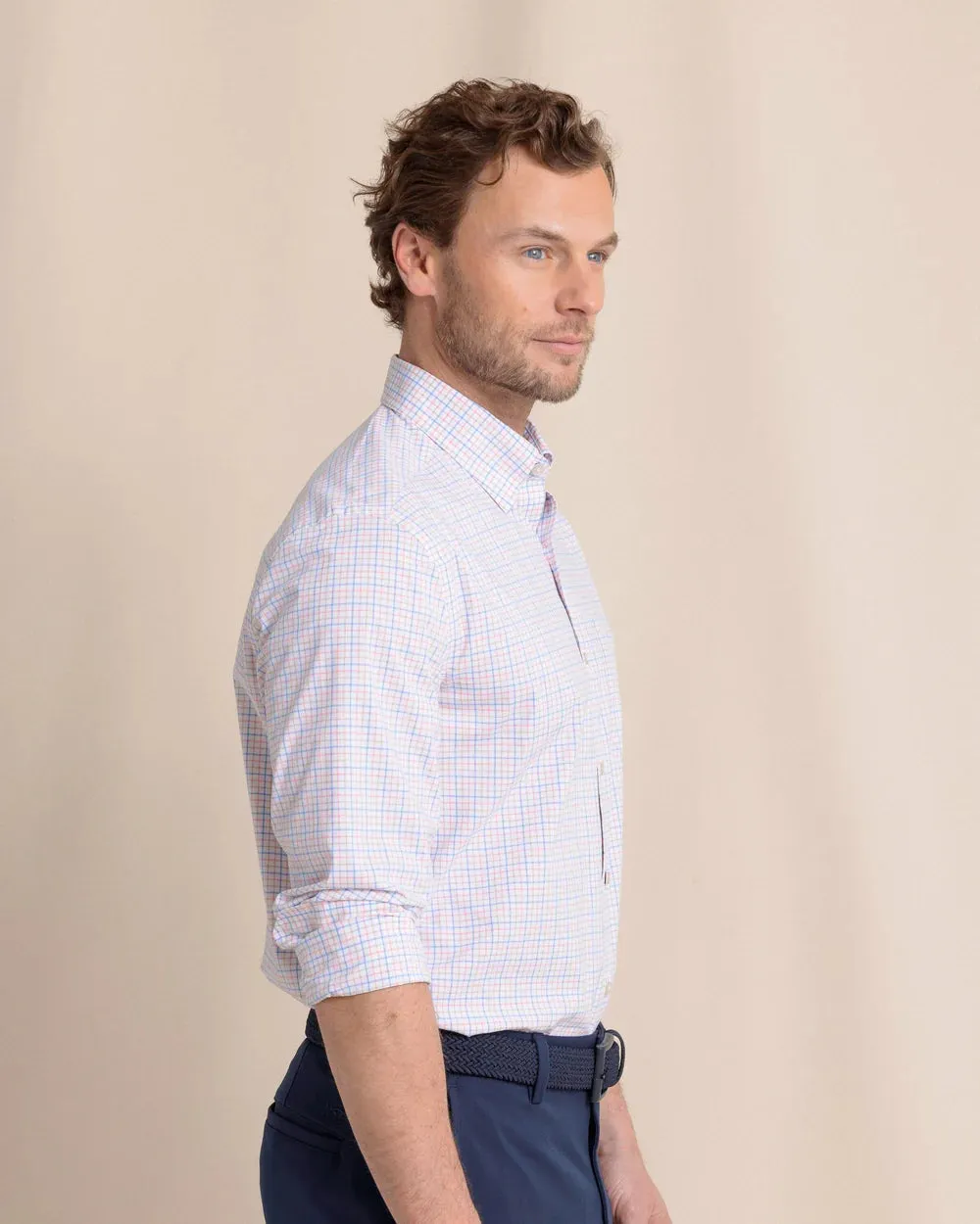 Southern Tide Charleston Broughton Plaid Sport Shirt