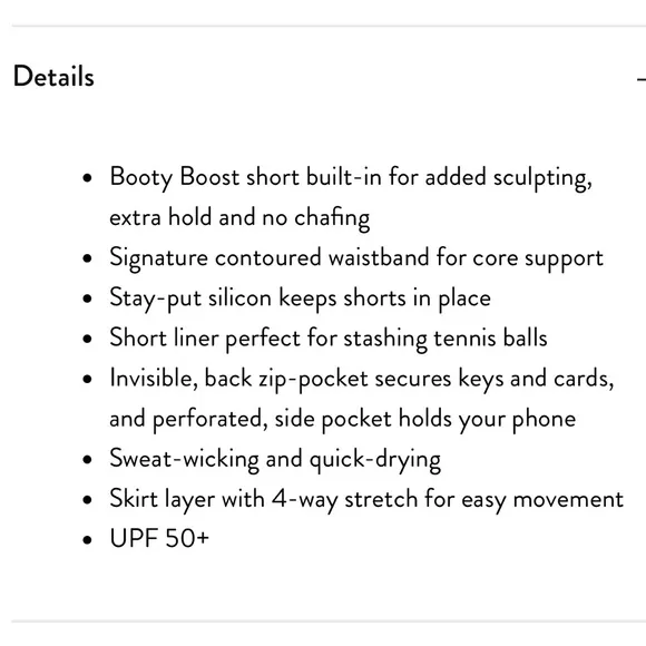 Spanx The Get Moving Skort SZ XL