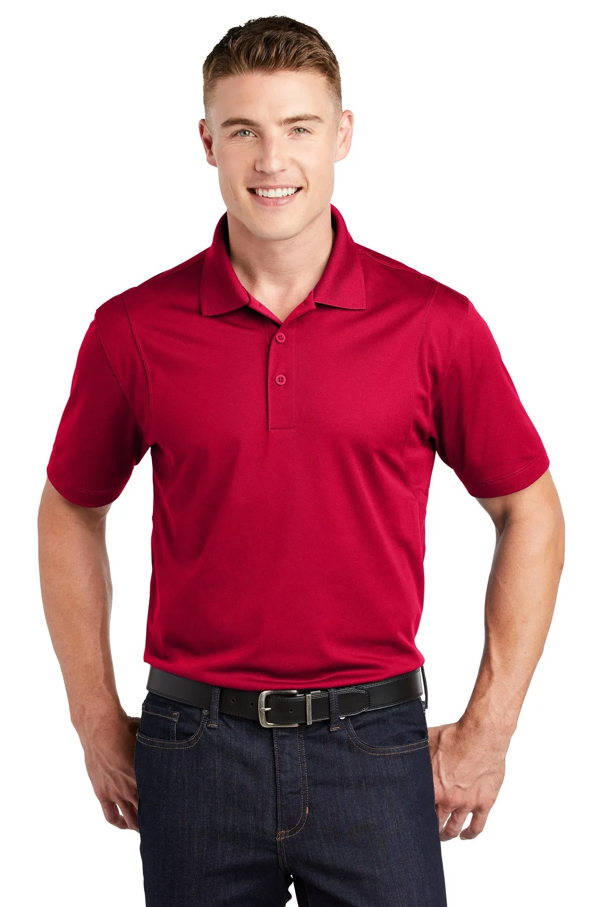 Sport-Tek Tall Micropique Sport-Wick Polo. TST650 Deep Red Tall