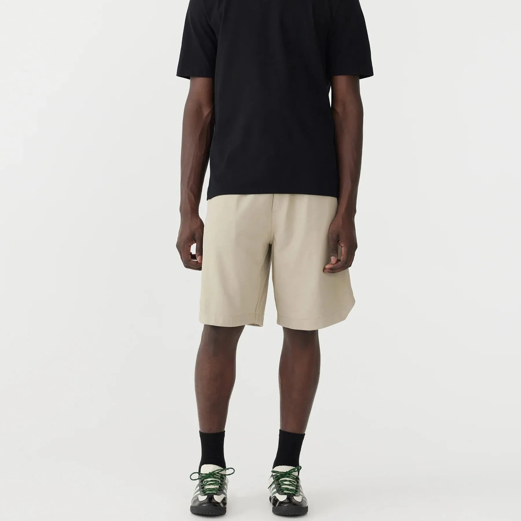 STRETCH TWILL BASKETBALL SHORT - LIGHT TAN