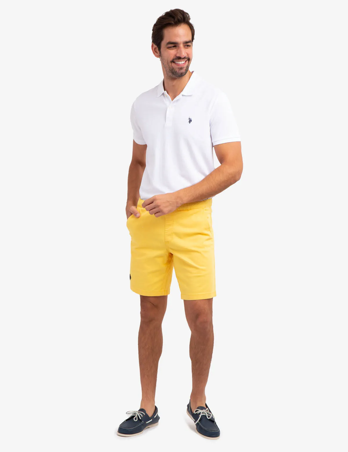 STRETCH TWILL JOGGER SHORTS