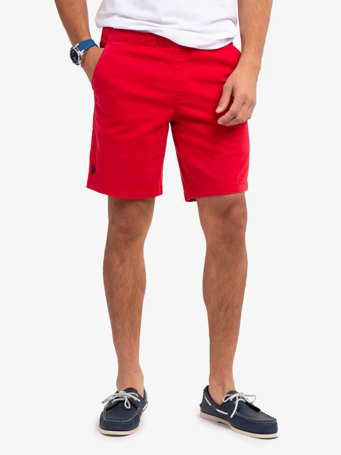 STRETCH TWILL JOGGER SHORTS