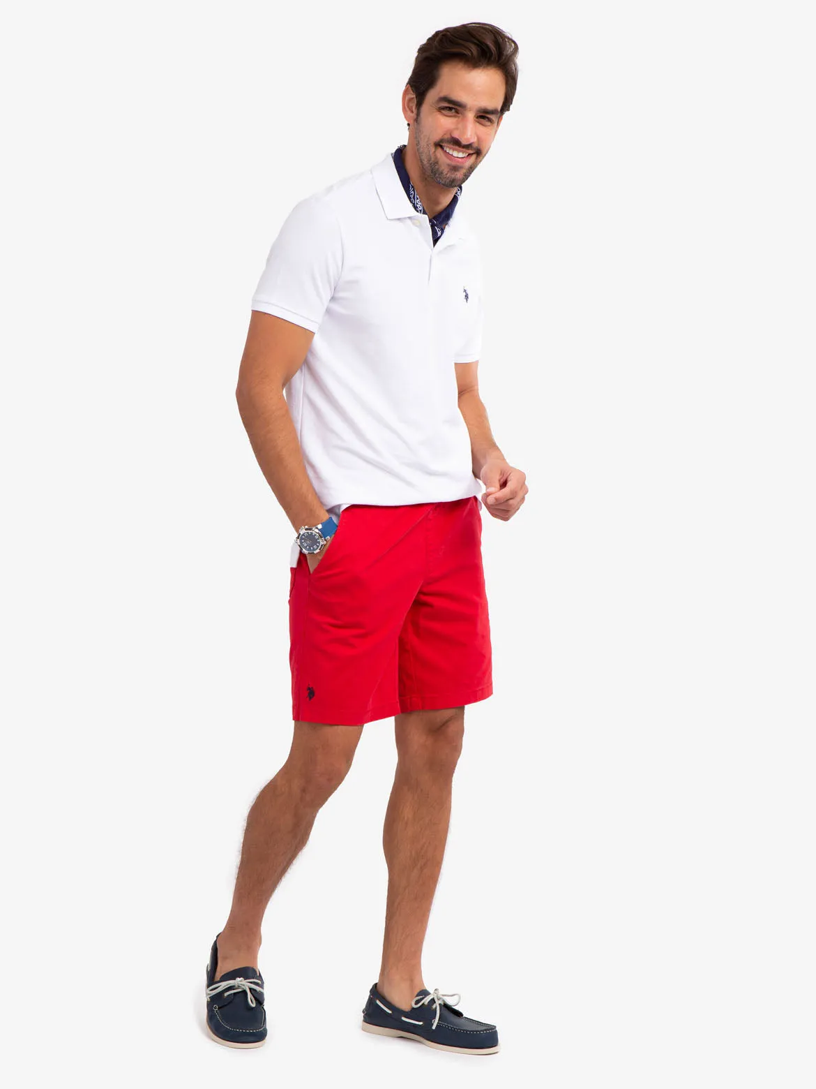 STRETCH TWILL JOGGER SHORTS