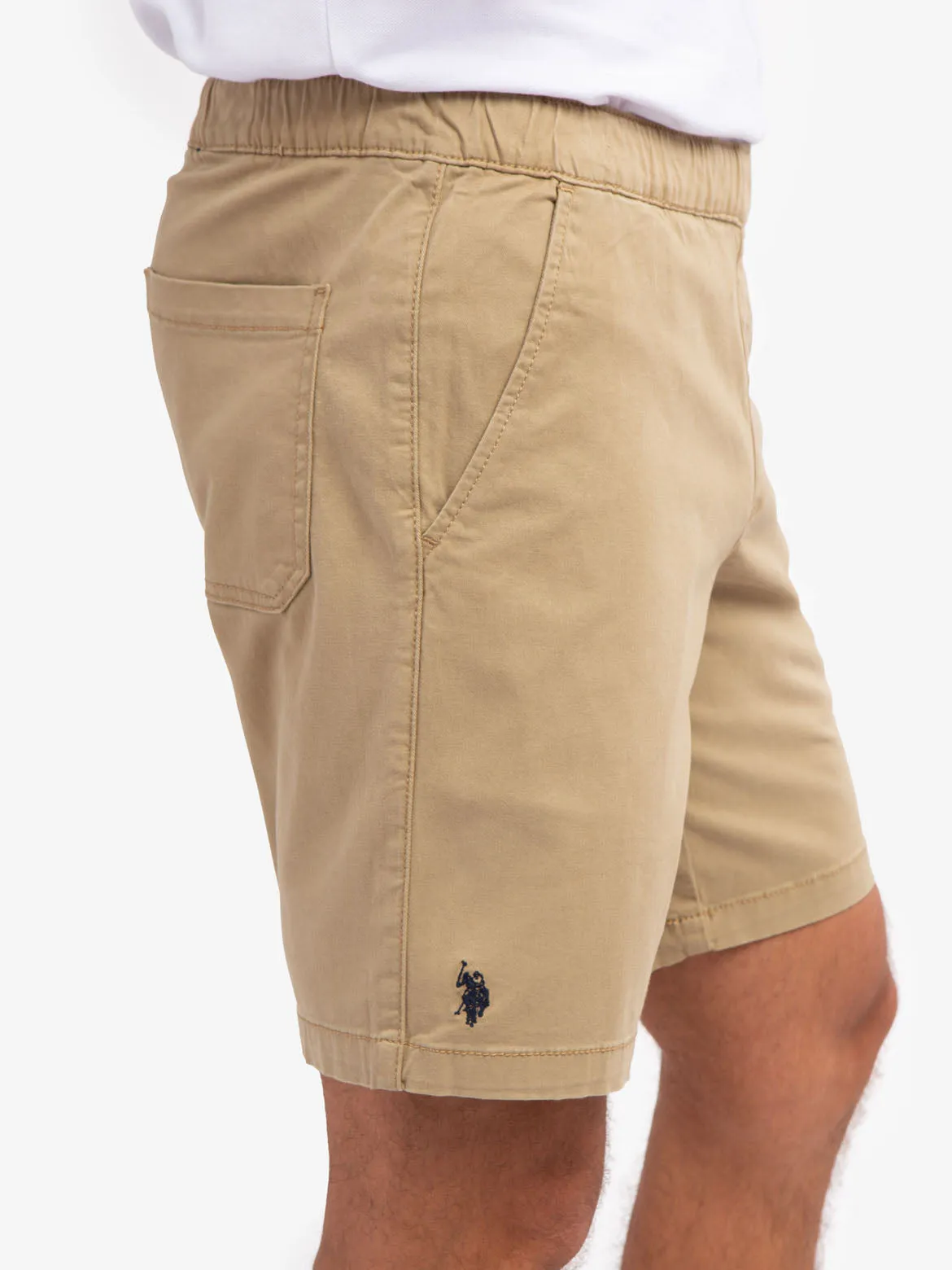 STRETCH TWILL JOGGER SHORTS