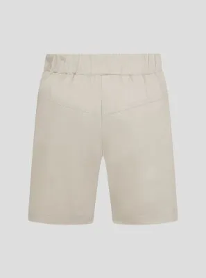 Stretch Waist Twill Shorts