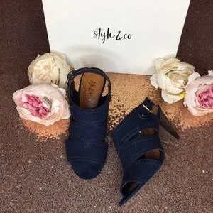 Style & Co Hosper Cone-Heel Sandals 6
