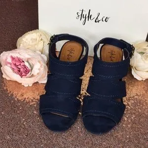 Style & Co Hosper Cone-Heel Sandals 6