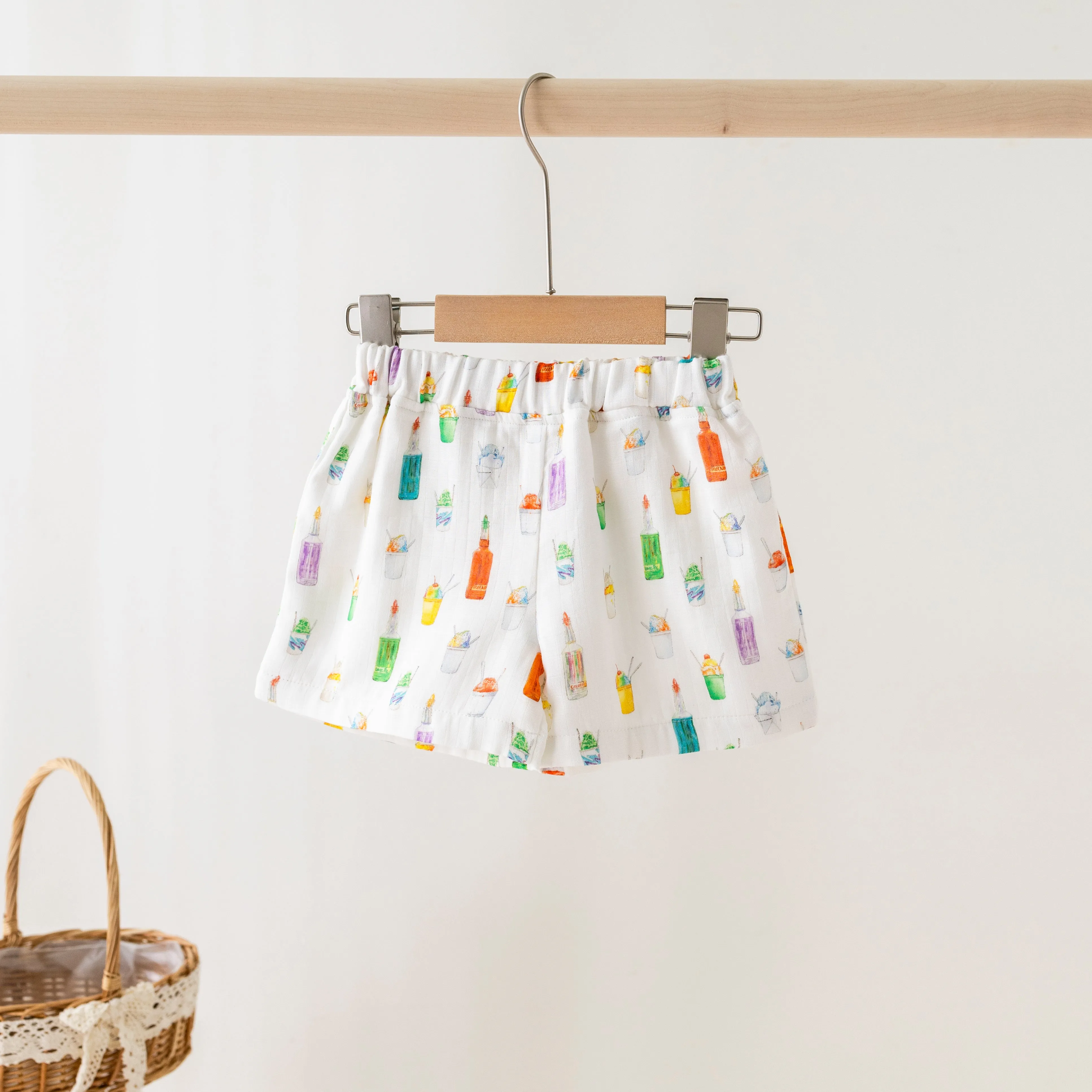 Sugar, Ice, & Everything Nice Organic Muslin Shorts