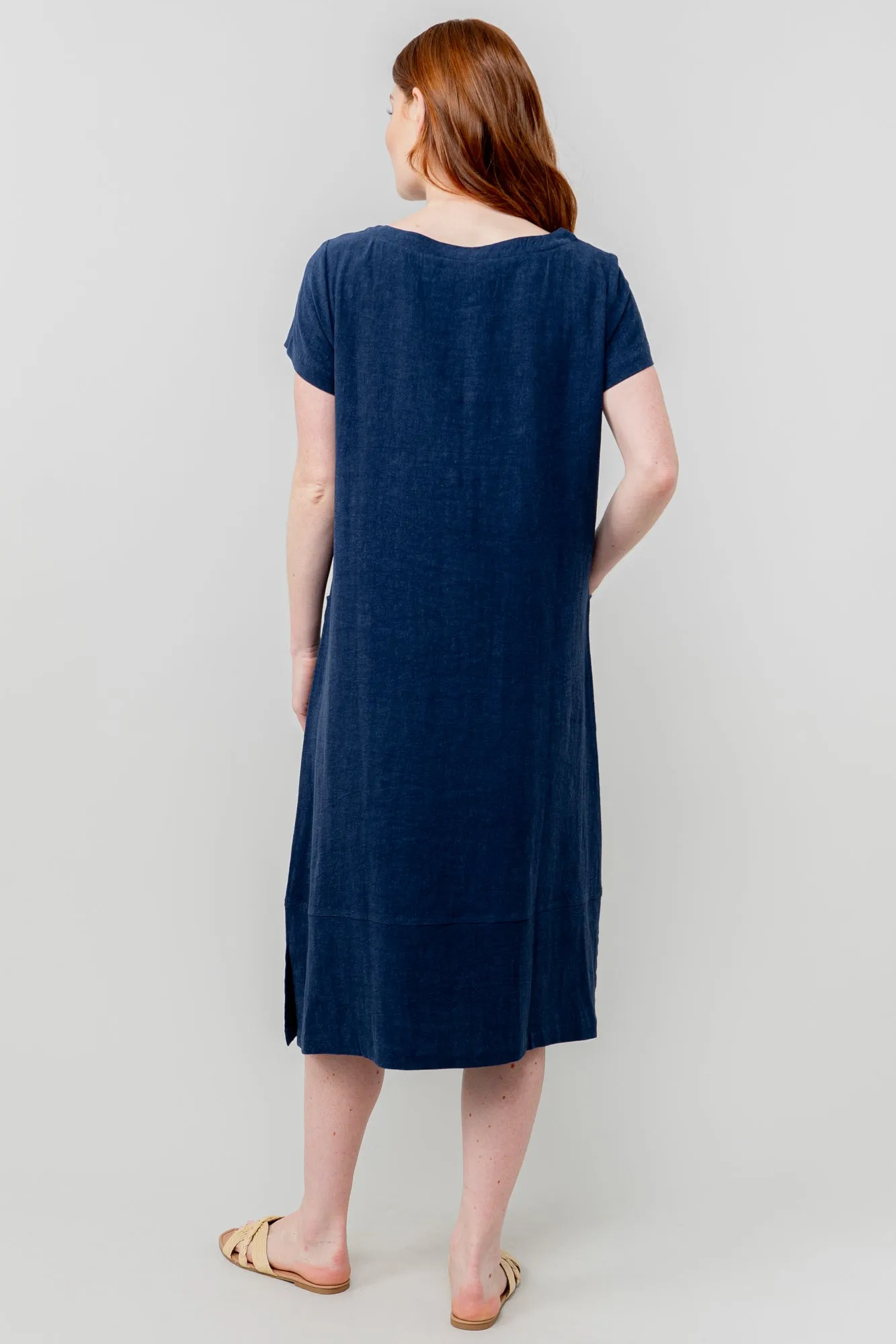 Summer Breeze Linen Blend Midi Dress