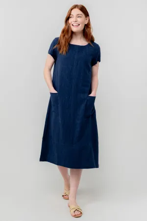 Summer Breeze Linen Blend Midi Dress