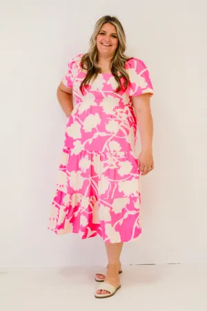 Sunday Bliss Elizabeth Pink & Cream Dress