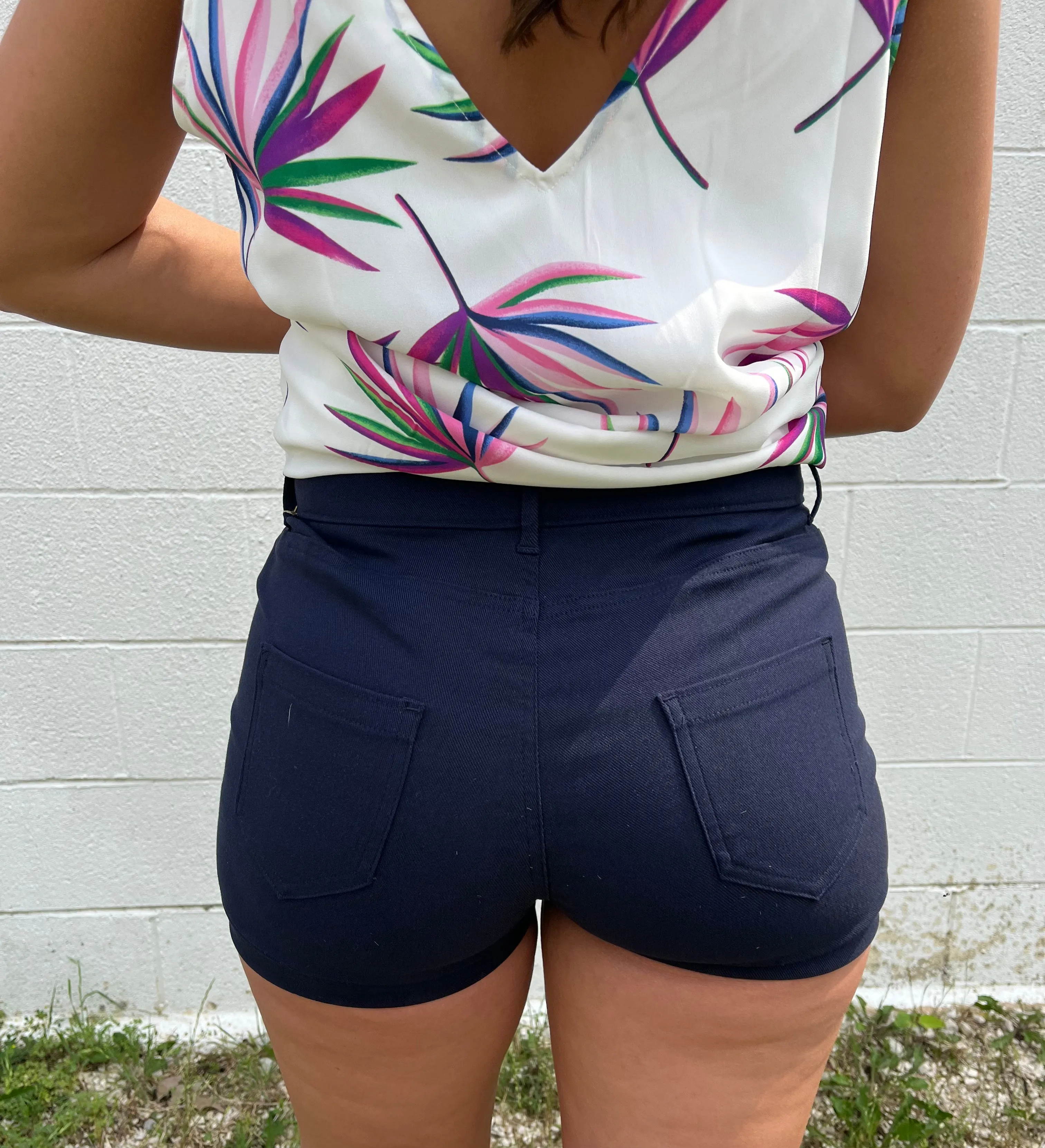 Super Stretch Comfortable Shorts Navy Blue