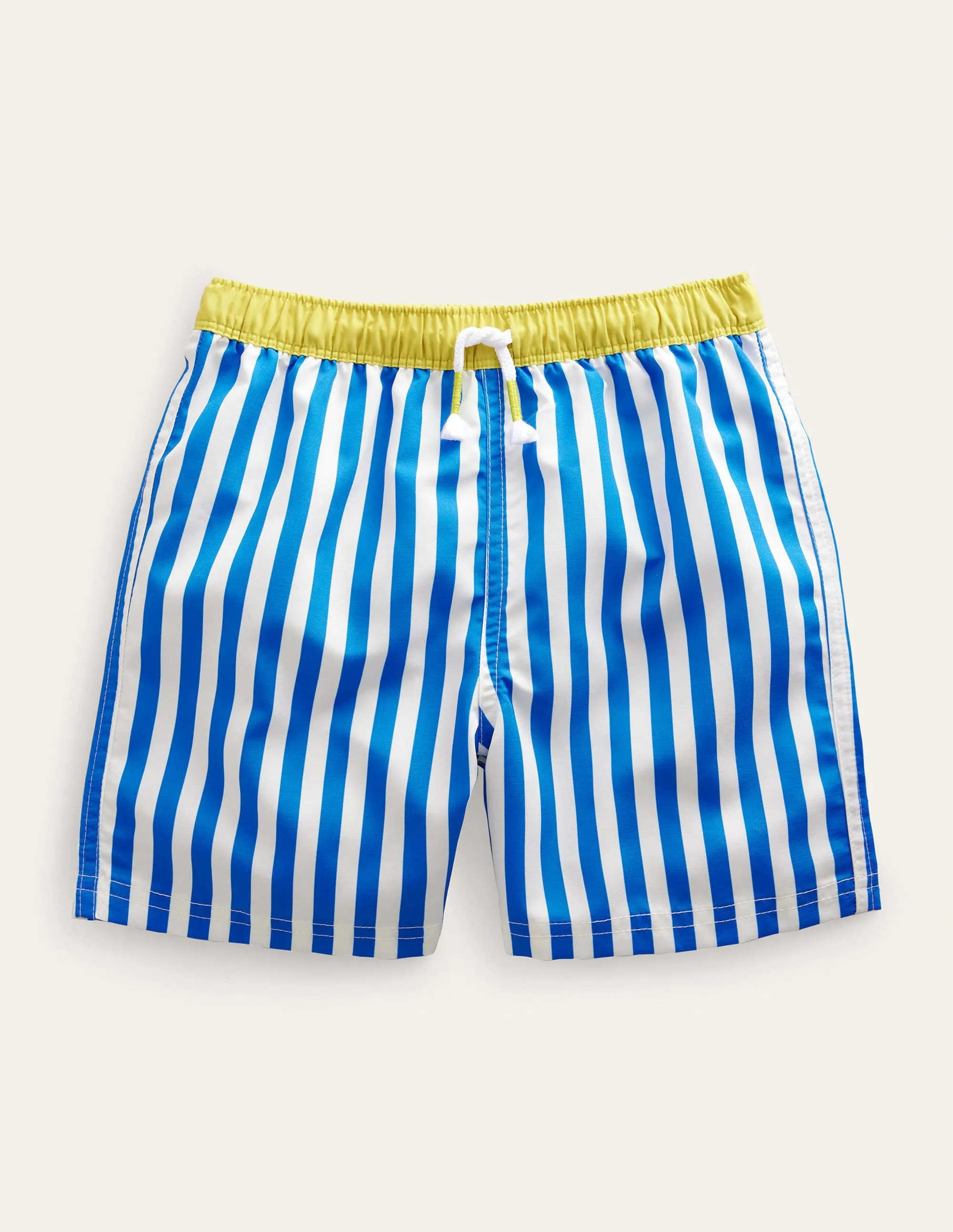 Swim Shorts-Blue Textured Stripe