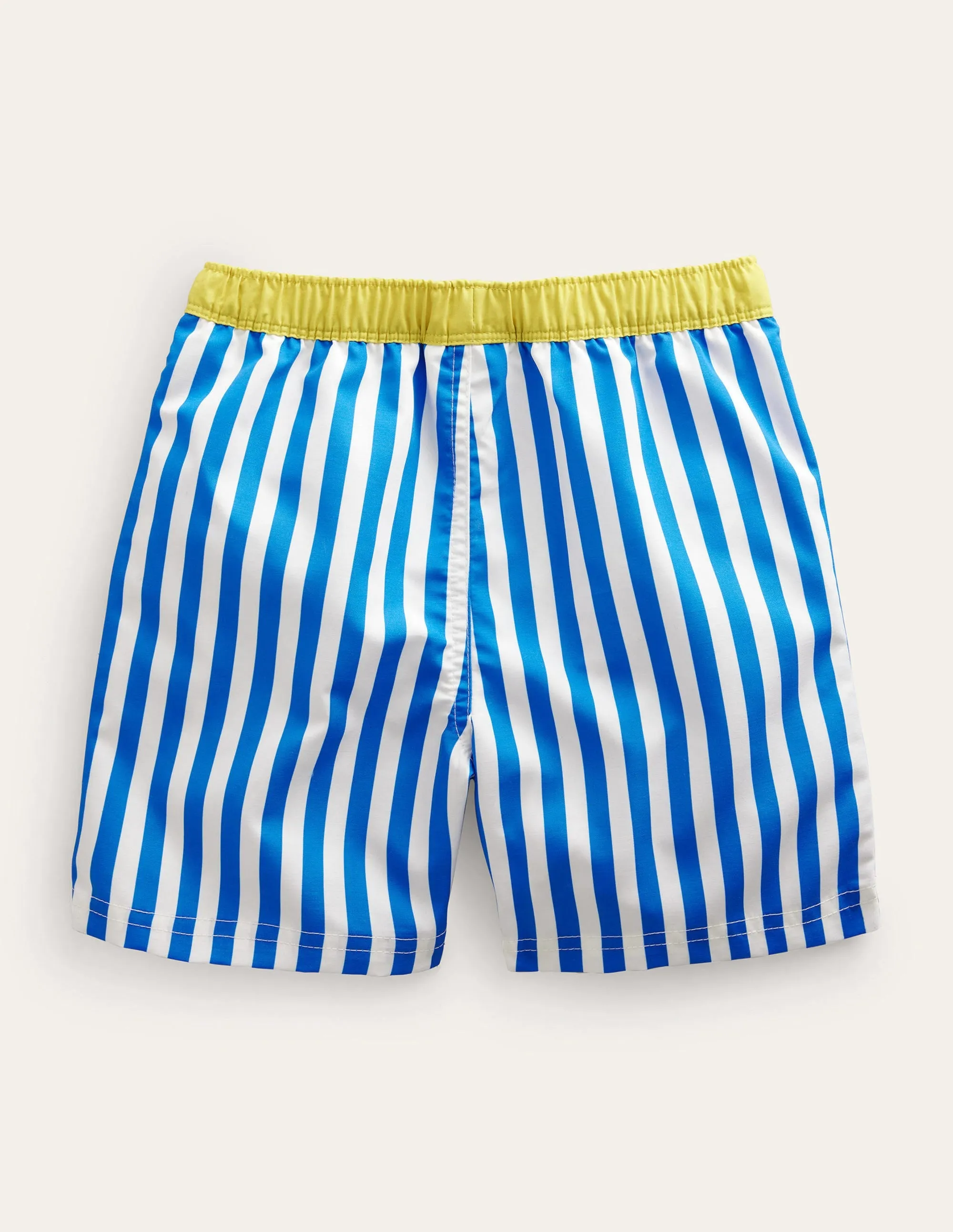 Swim Shorts-Blue Textured Stripe
